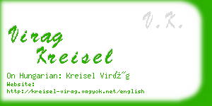 virag kreisel business card
